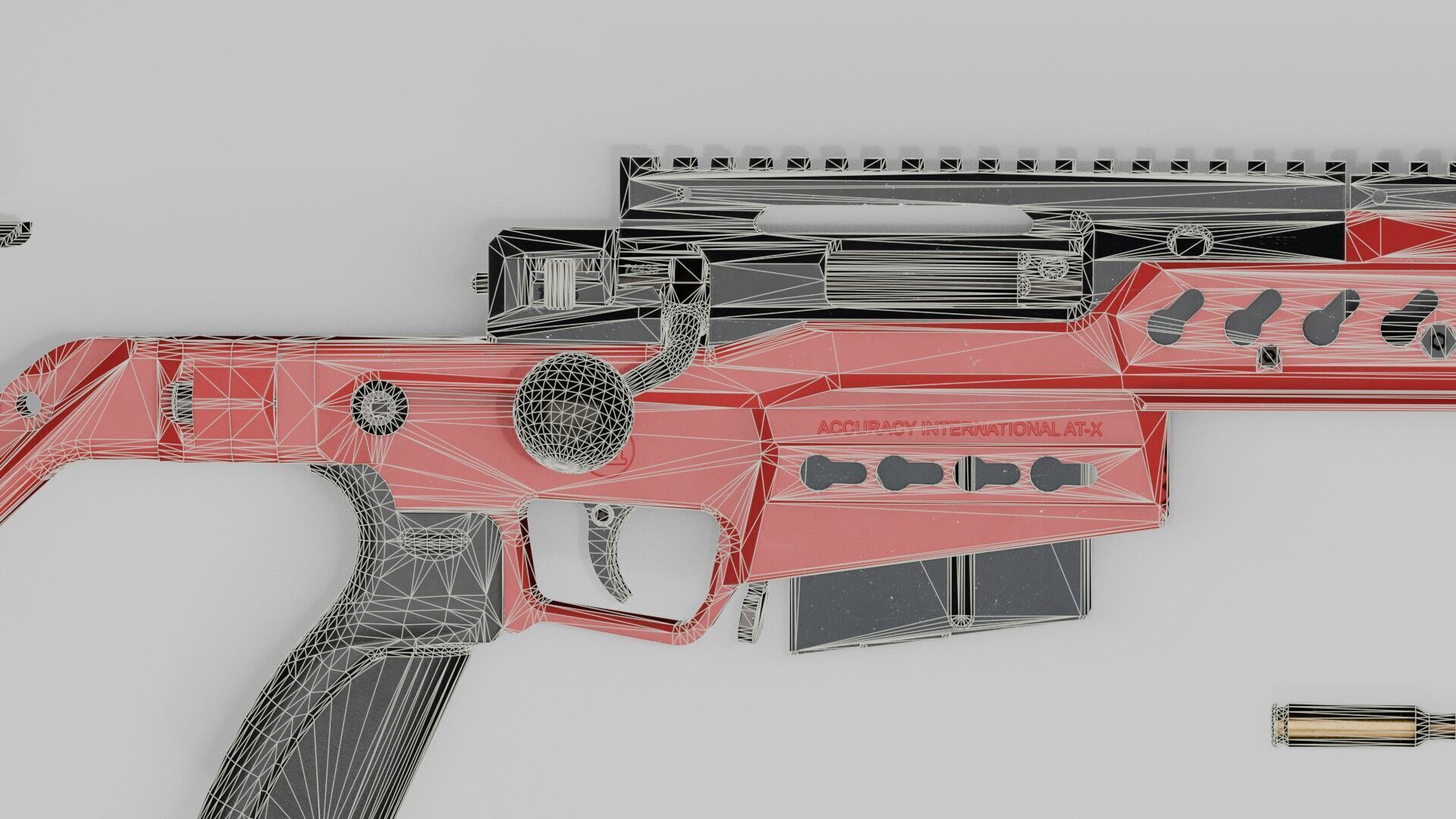 Accuracy International - AT-XC Low-poly 3D model_27