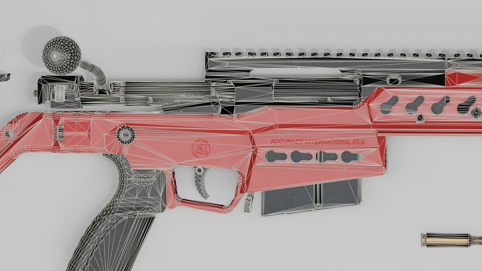 Accuracy International - AT-XC Low-poly 3D model_28