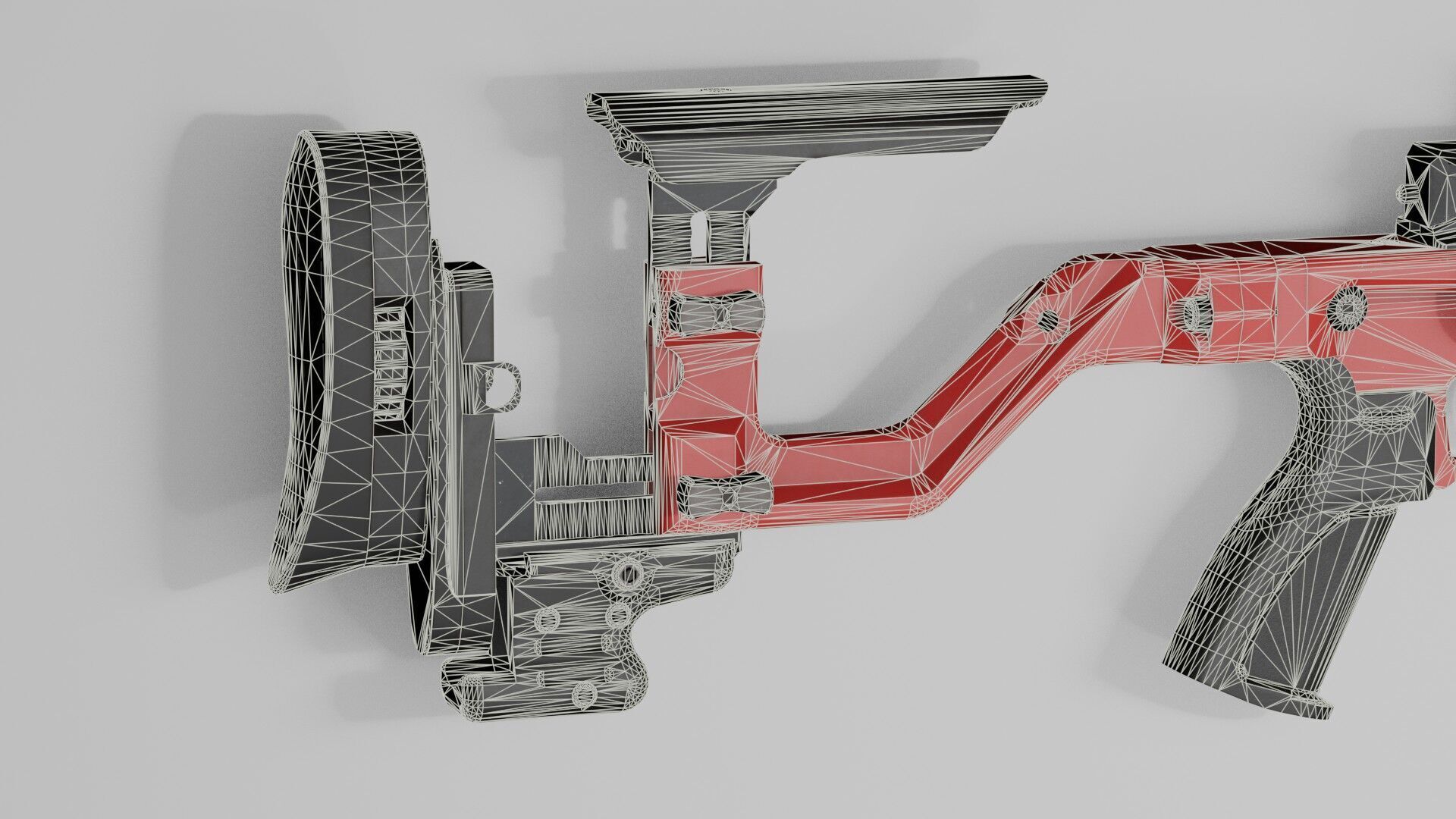 Accuracy International - AT-XC Low-poly 3D model_36