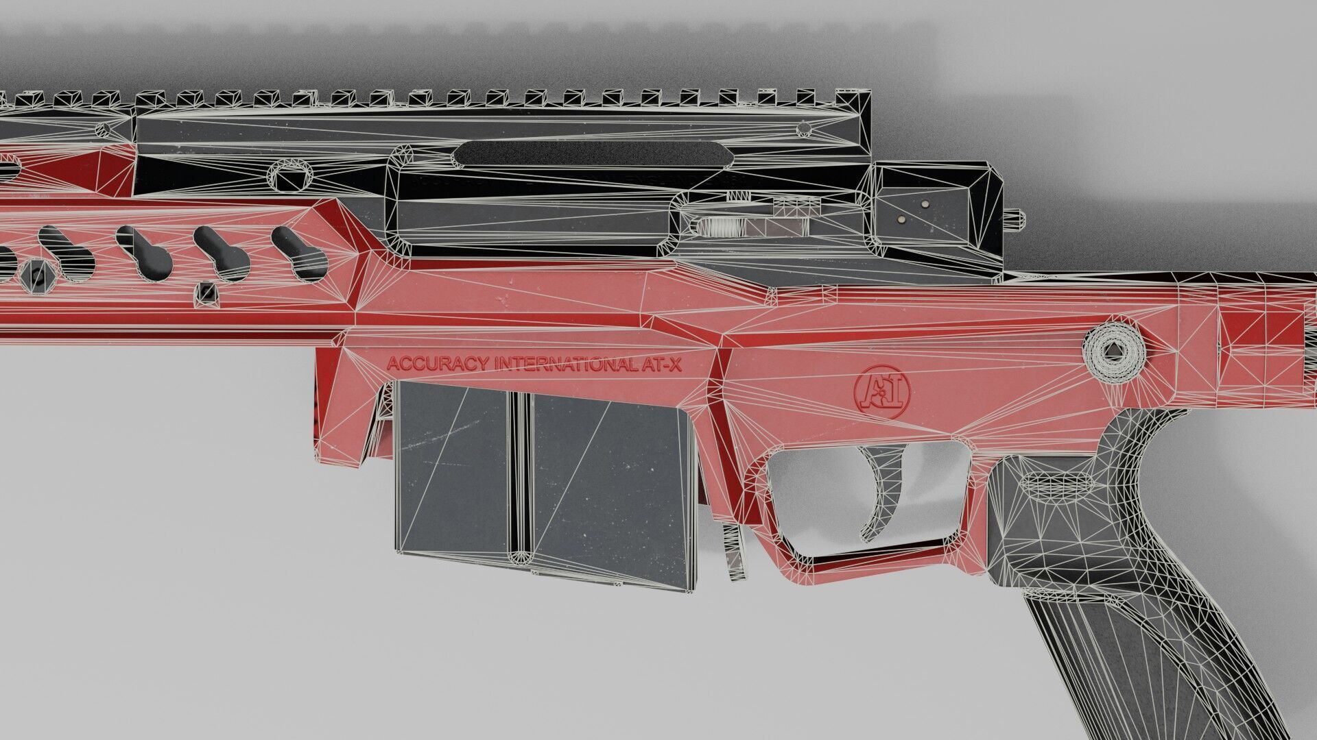 Accuracy International - AT-XC Low-poly 3D model_44