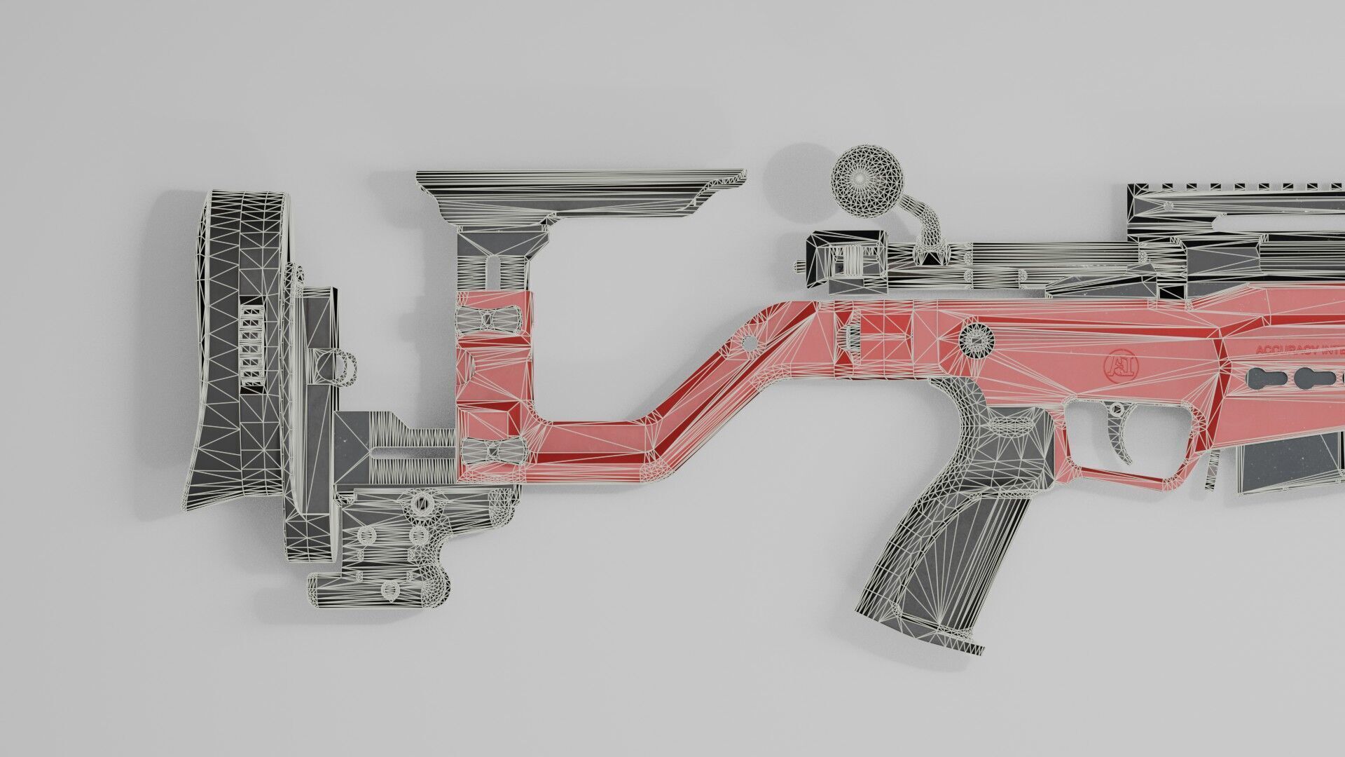 Accuracy International - AT-XC Low-poly 3D model_34