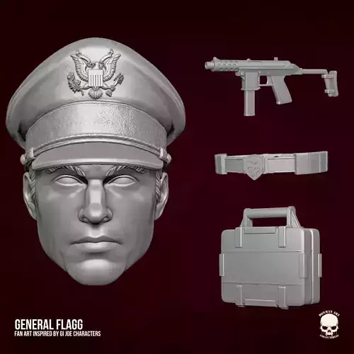 General Flagg GI Joe Fan Art 3D printable files