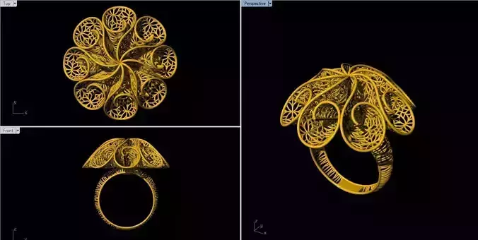 Turkish Ring 3D print model