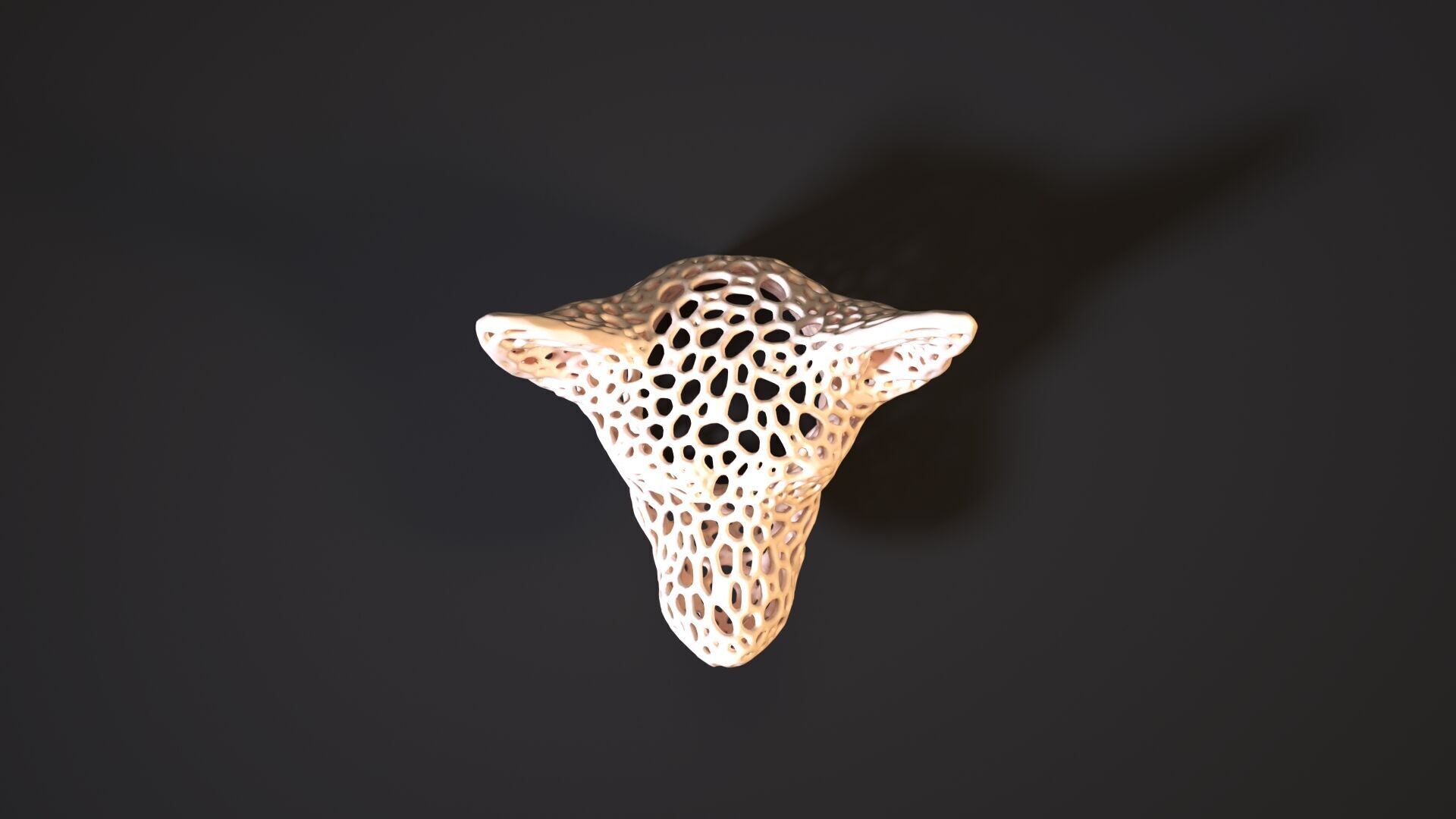 Chihuahua head Voronoi 3D print model_8