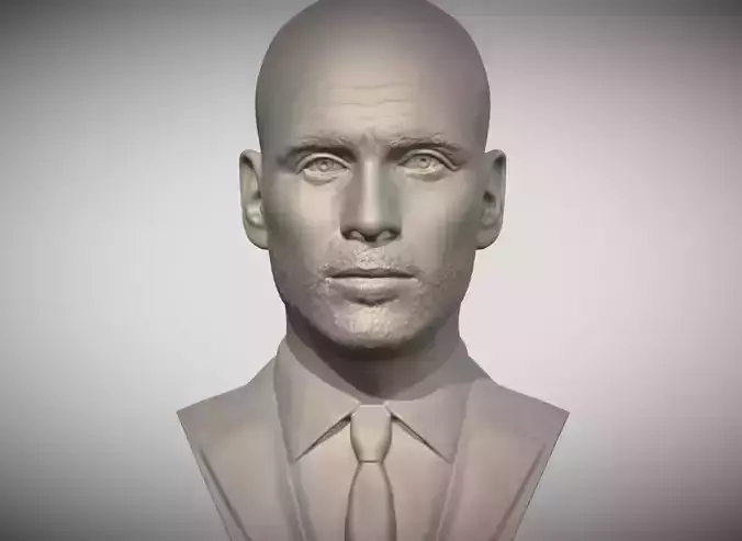 Pep Guardiola bust  3D print model