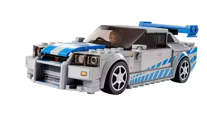 TwindBricks3D - 76917 2 Fast 2 Furious Nissan-Skyline-GT-R R34