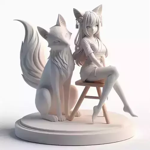 15 Fox Spirit Woman in Pu Song Ling Style