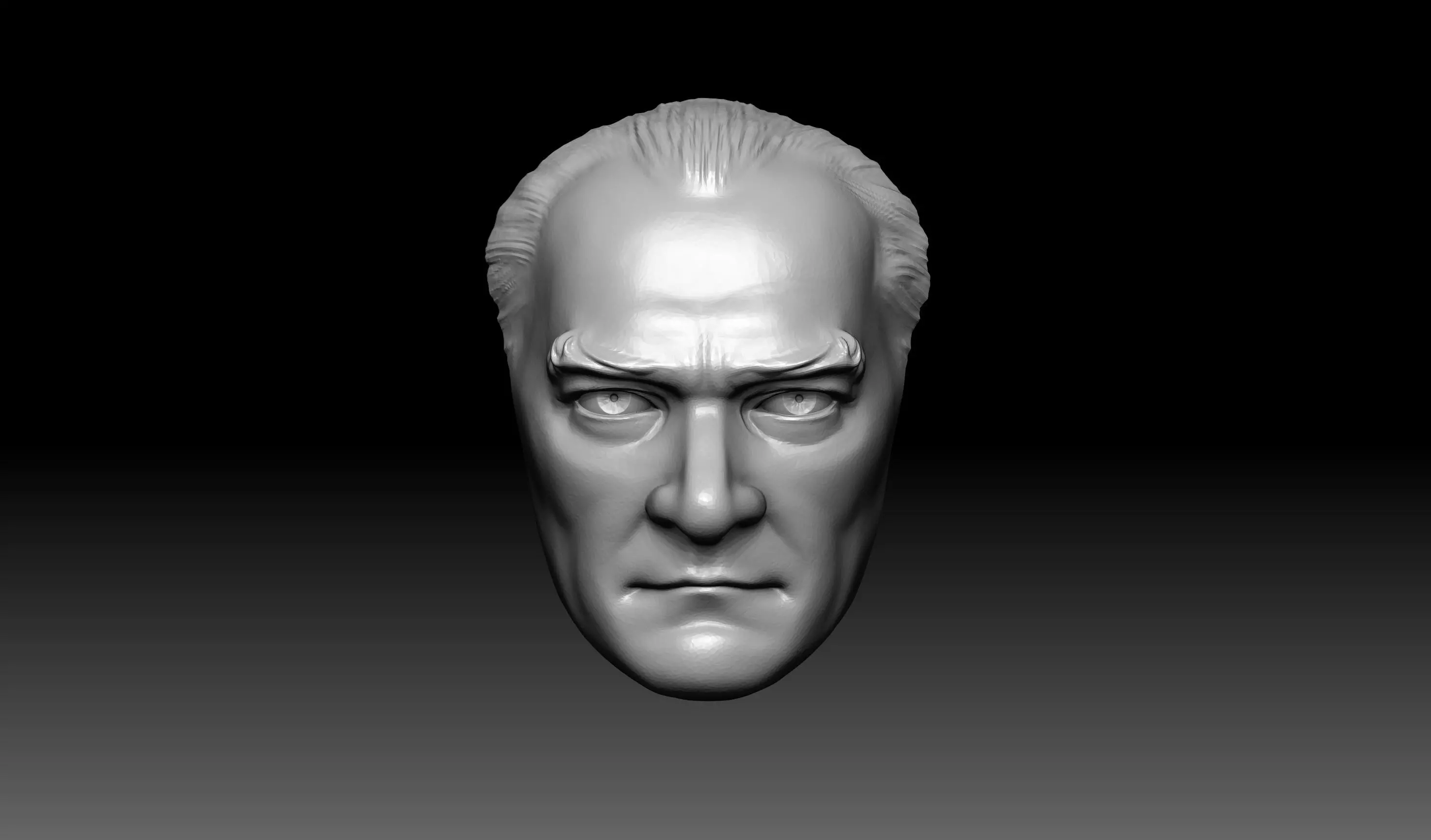 Ataturk Mask 3D print model_0