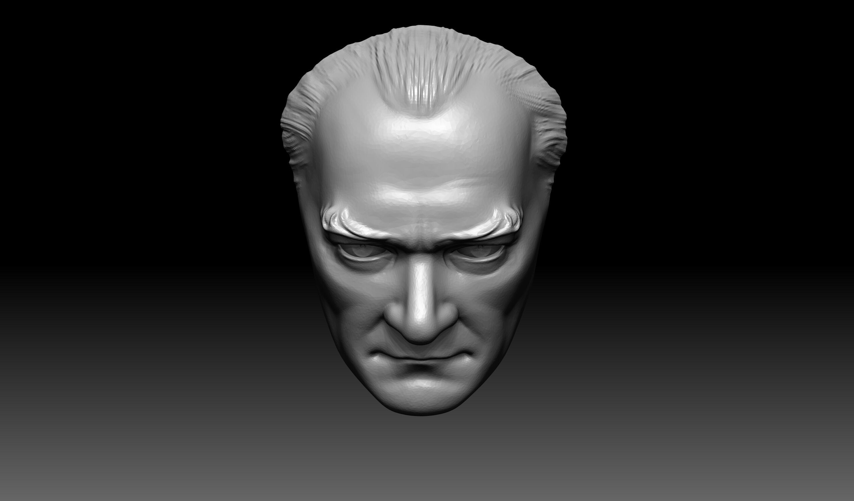 Ataturk Mask 3D print model_5