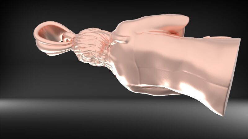 lady doctor Pendant Necklace Charm Bracelet Jewelry 3D print model_6