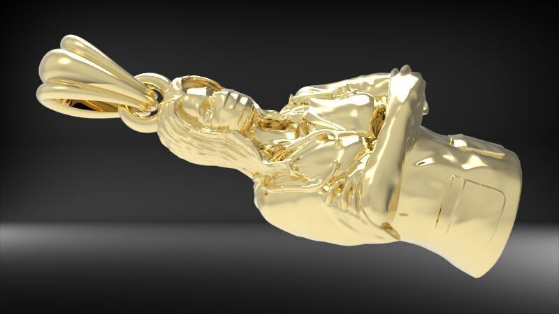 lady doctor Pendant Necklace Charm Bracelet Jewelry 3D print model_4