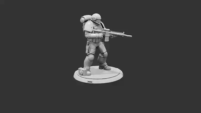 Storm Infantry with Plasma Rifle