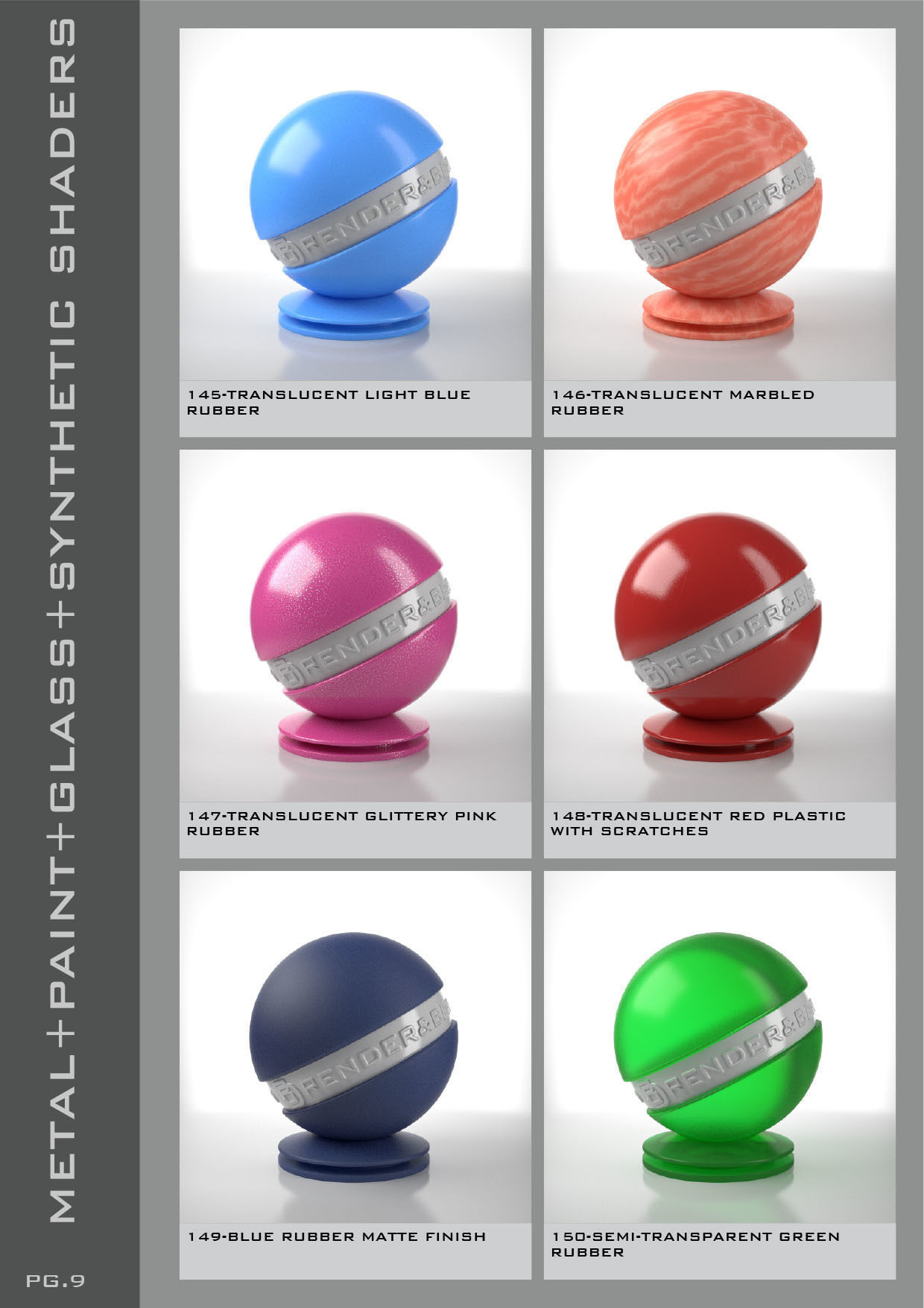 Shaders for VrayforC4D - Bundle 04 Metal-Paint-Glass-Synthetic 3D model_10