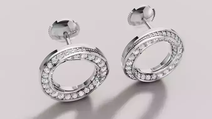 Graff Earrings 3d print model C 86 3D print model