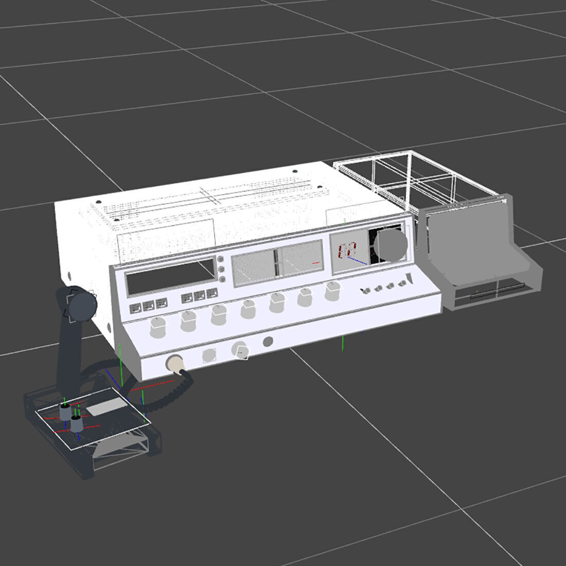Cobra 2000 GTL 2000 CB Radio 3D model_5
