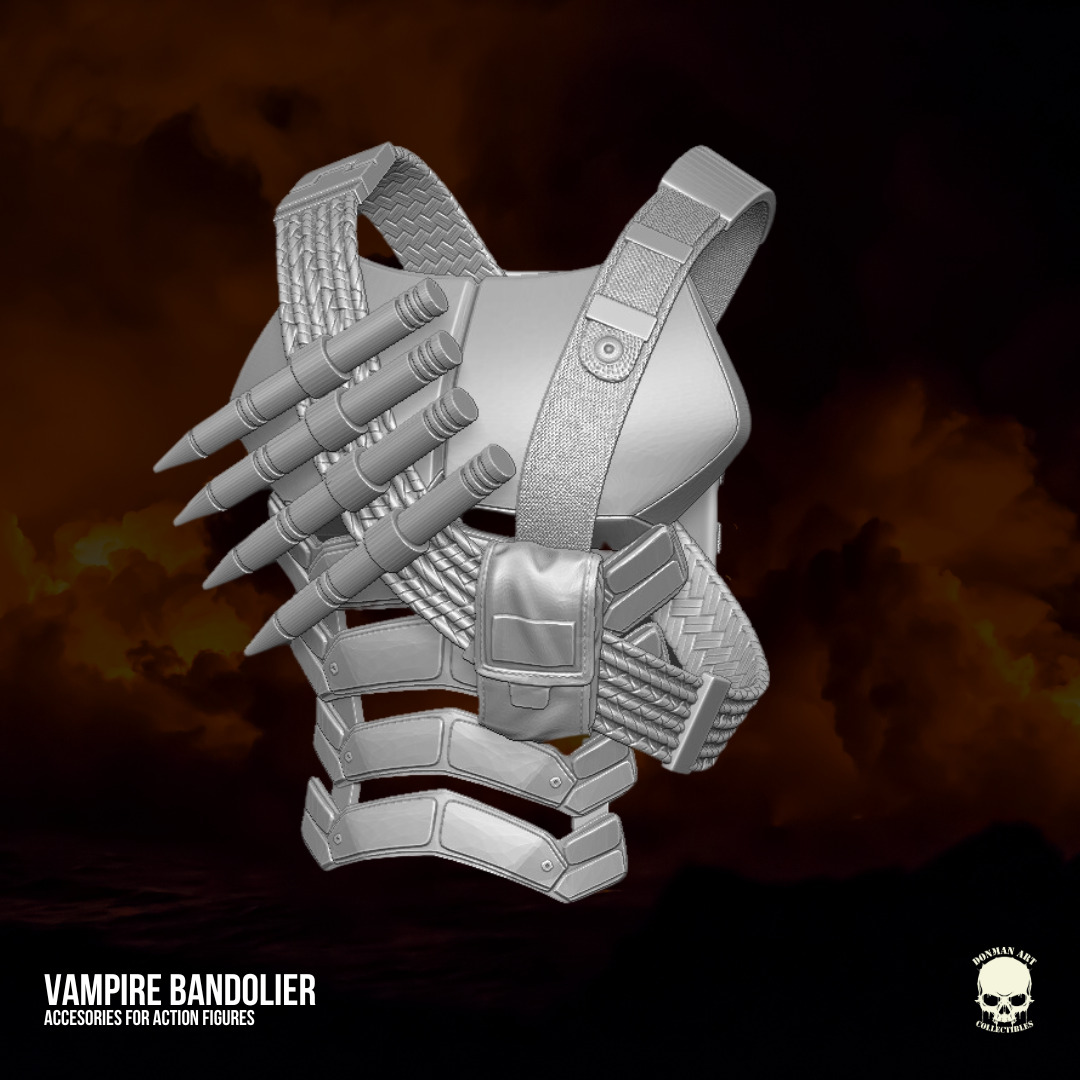 Vampire Hunter Bandolier 3D printable files 3D print model_19