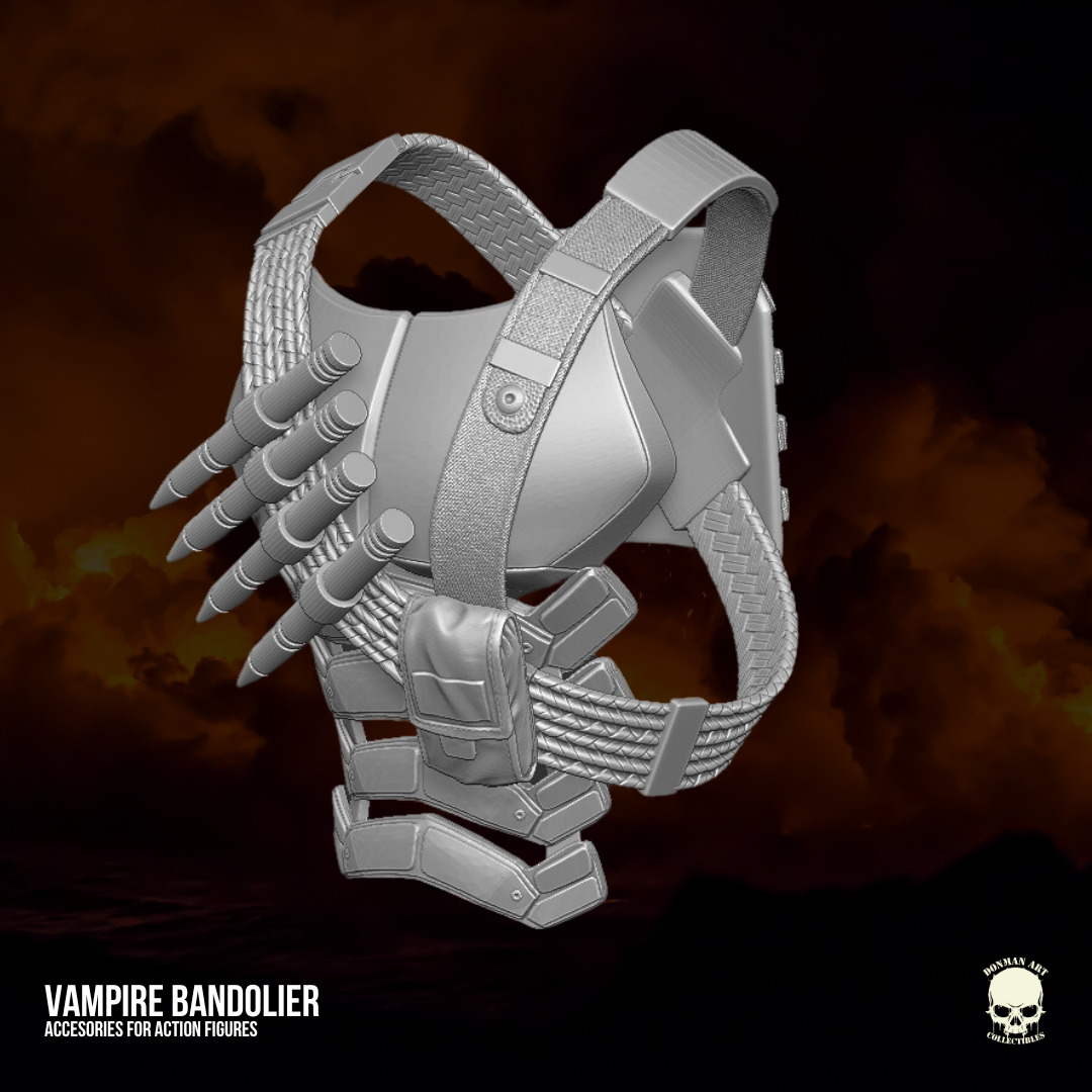 Vampire Hunter Bandolier 3D printable files 3D print model_18