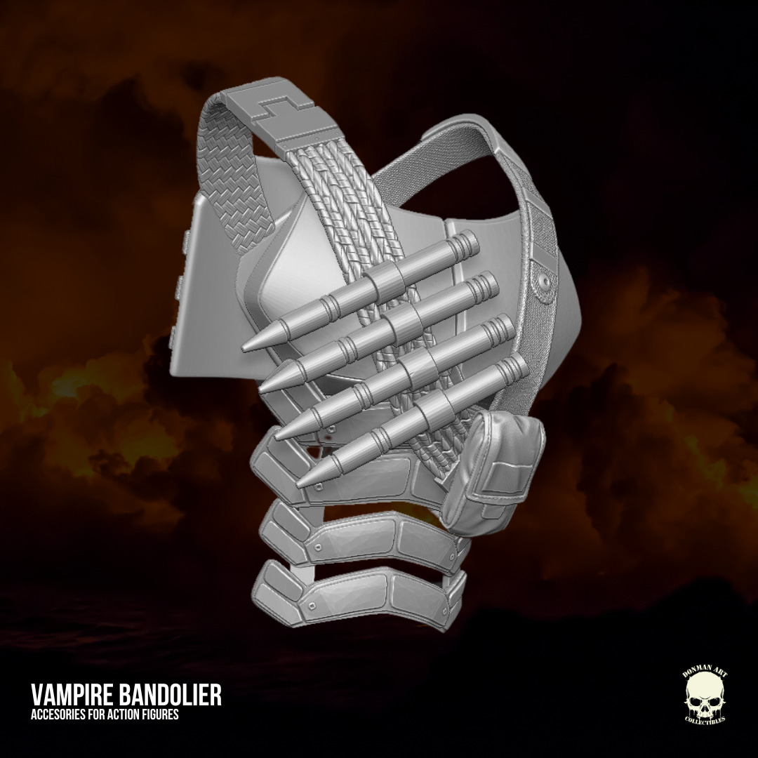 Vampire Hunter Bandolier 3D printable files 3D print model_17