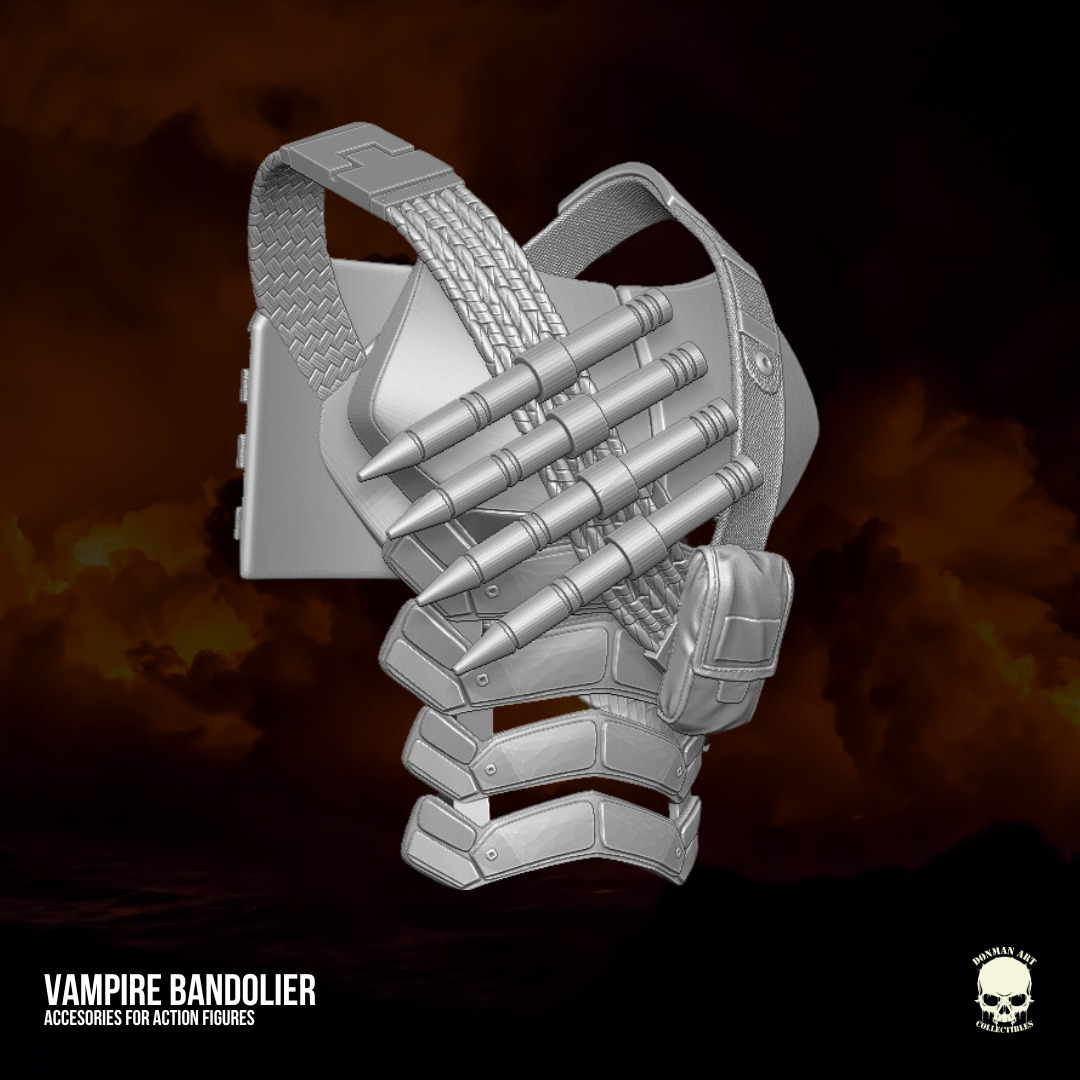 Vampire Hunter Bandolier 3D printable files 3D print model_14