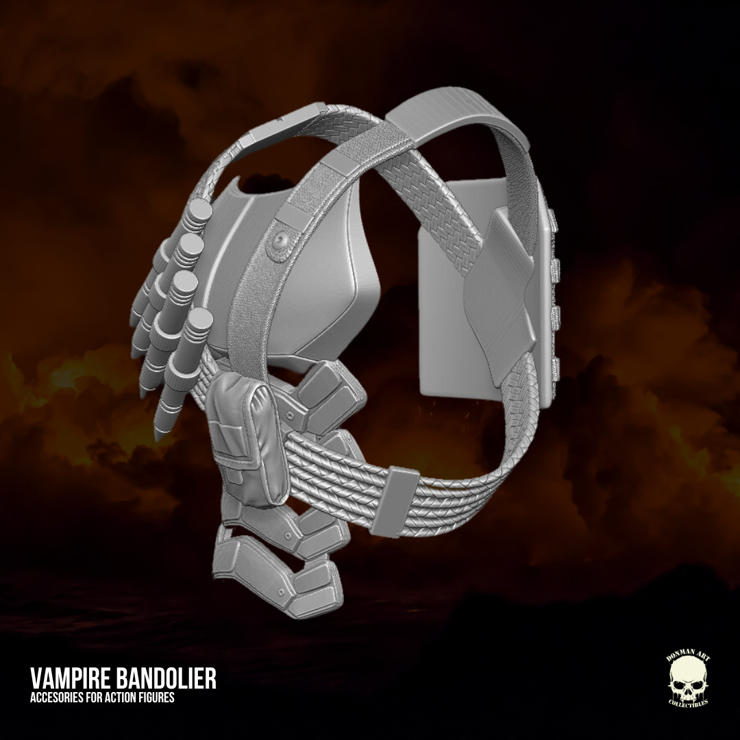 Vampire Hunter Bandolier 3D printable files 3D print model_16