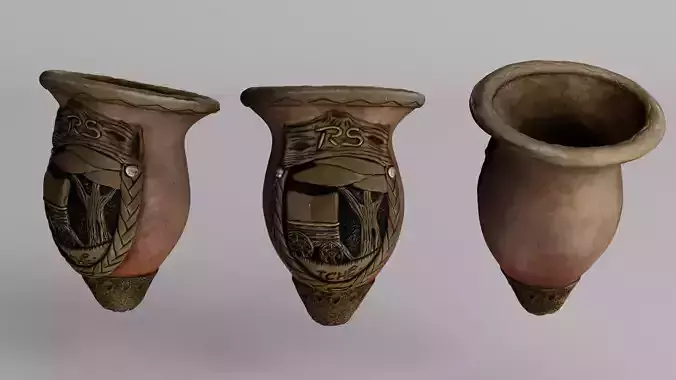 Traditional Chimarrao Gourd 3D model