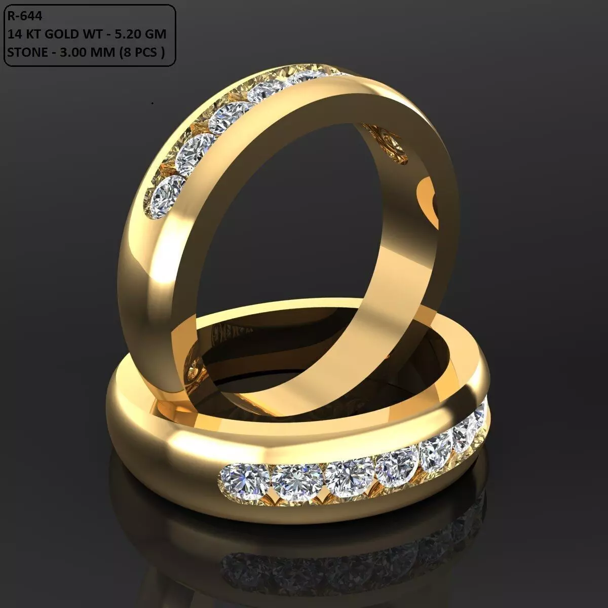 Band Ring 3D print model_0