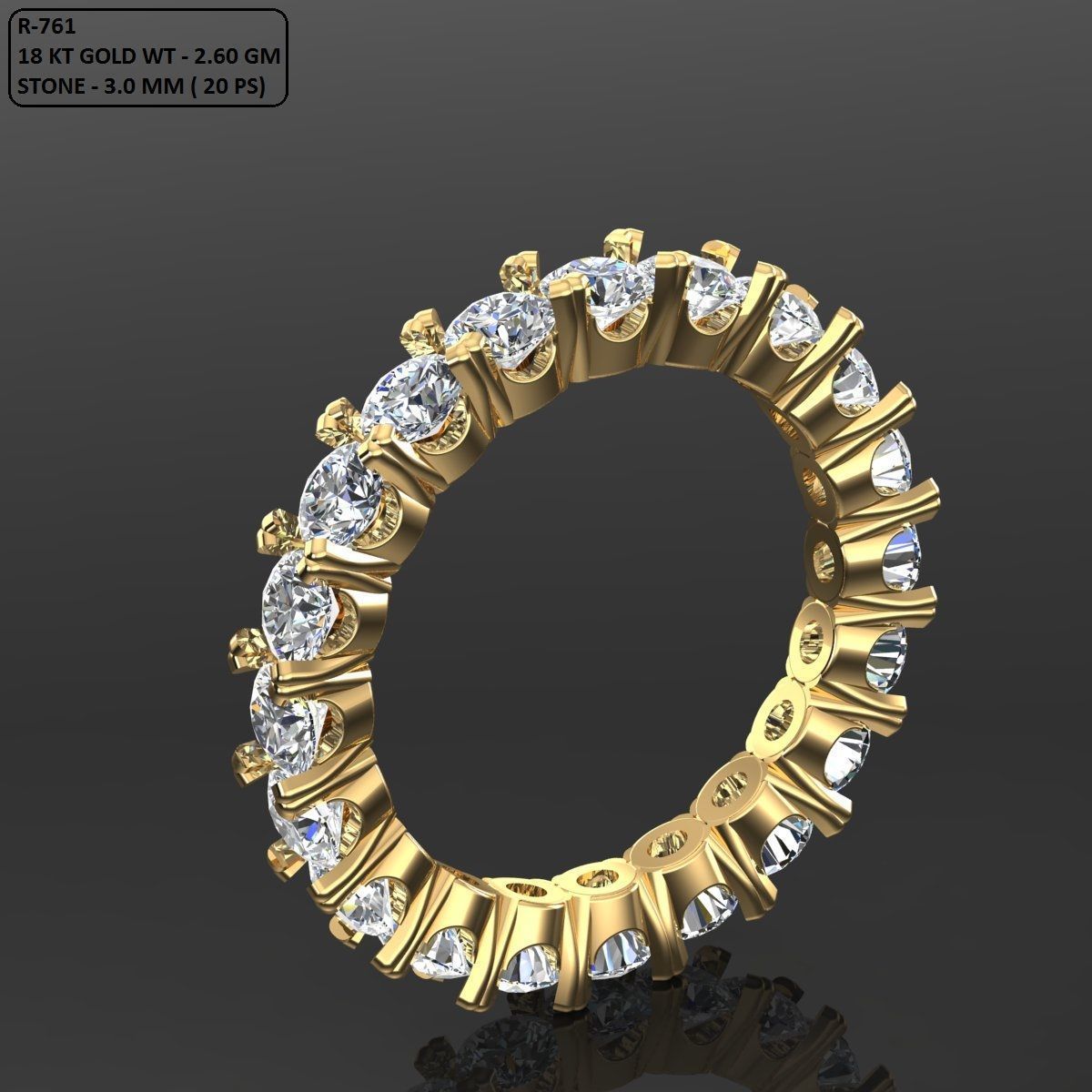 Band Ring 3D print model_1