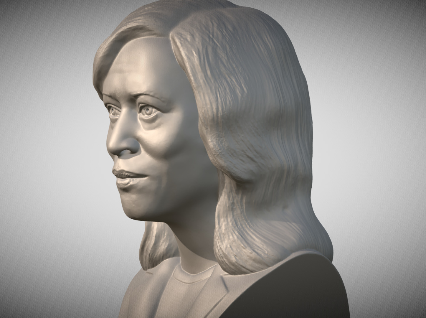 Kamala Harris bust 3D print model_3