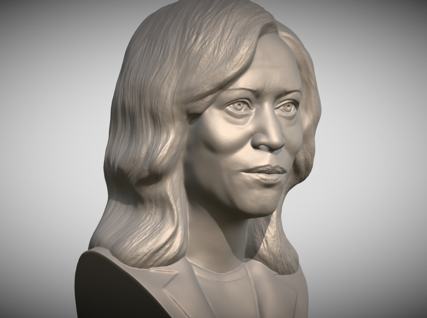 Kamala Harris bust 3D print model_8