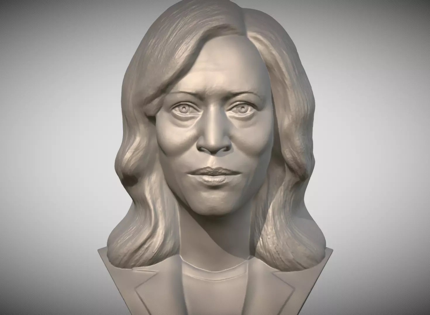 Kamala Harris bust 3D print model_0