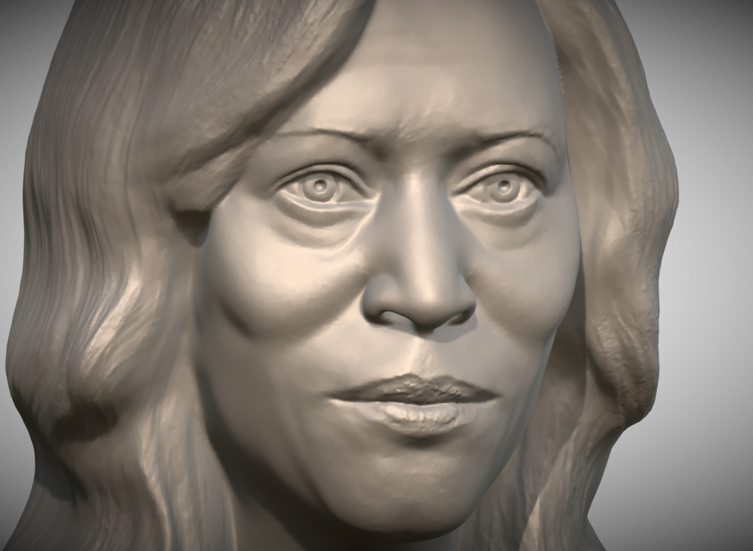 Kamala Harris bust 3D print model_11