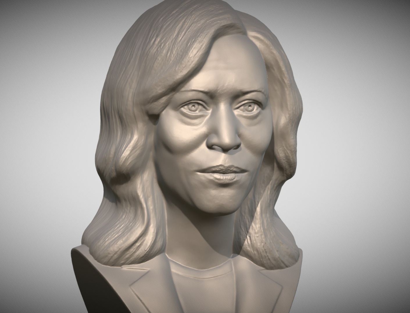 Kamala Harris bust 3D print model_9