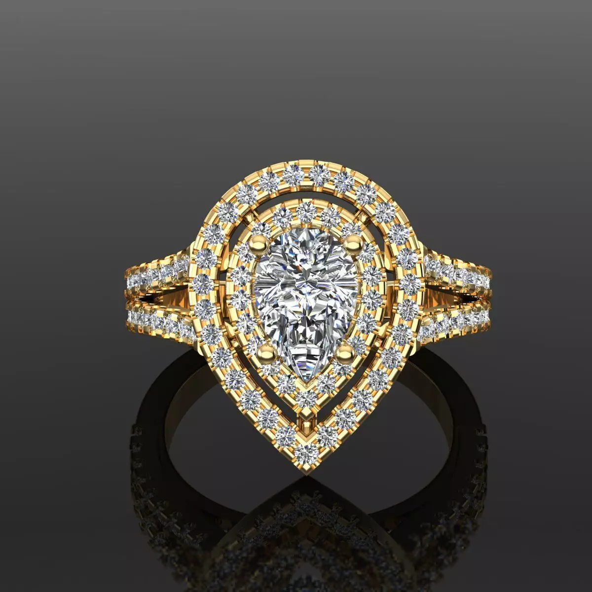 Solitaire Ring 3D print model_0