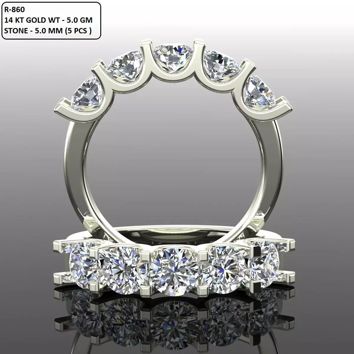 Band Ring 3D print model_0