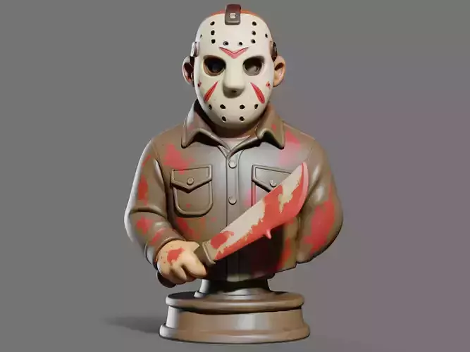 Jason Bust 3D Print STL