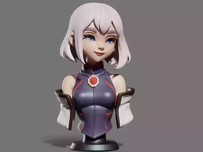 Lucy Cyberpunk Bust 3D Print STL