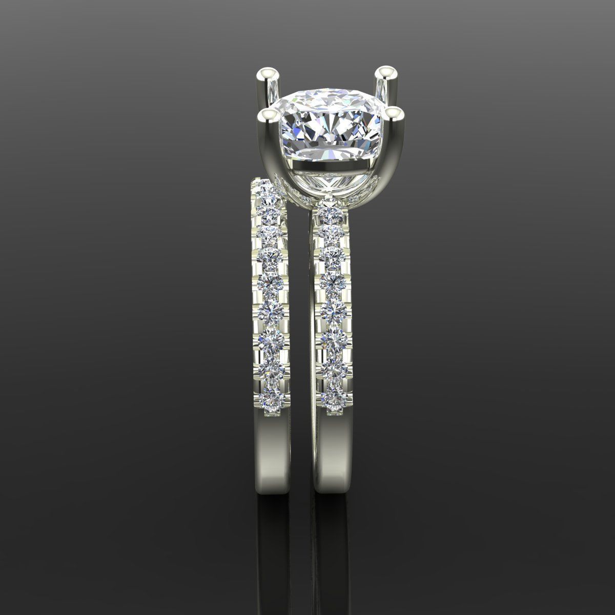 Solitaire Ring 3D print model_1