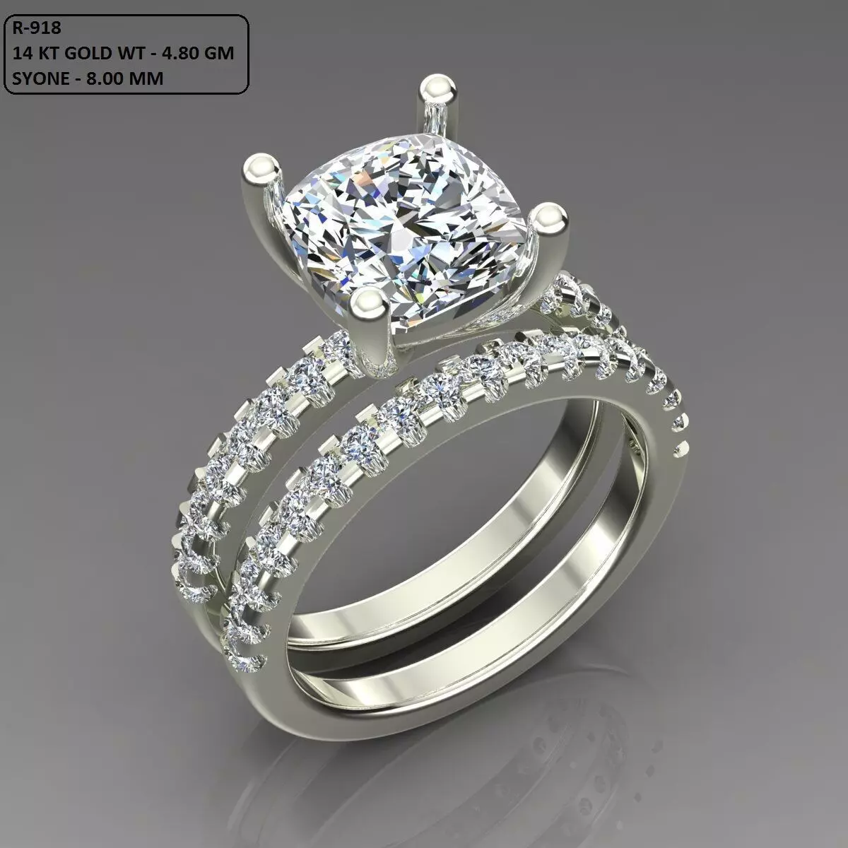 Solitaire Ring 3D print model_0