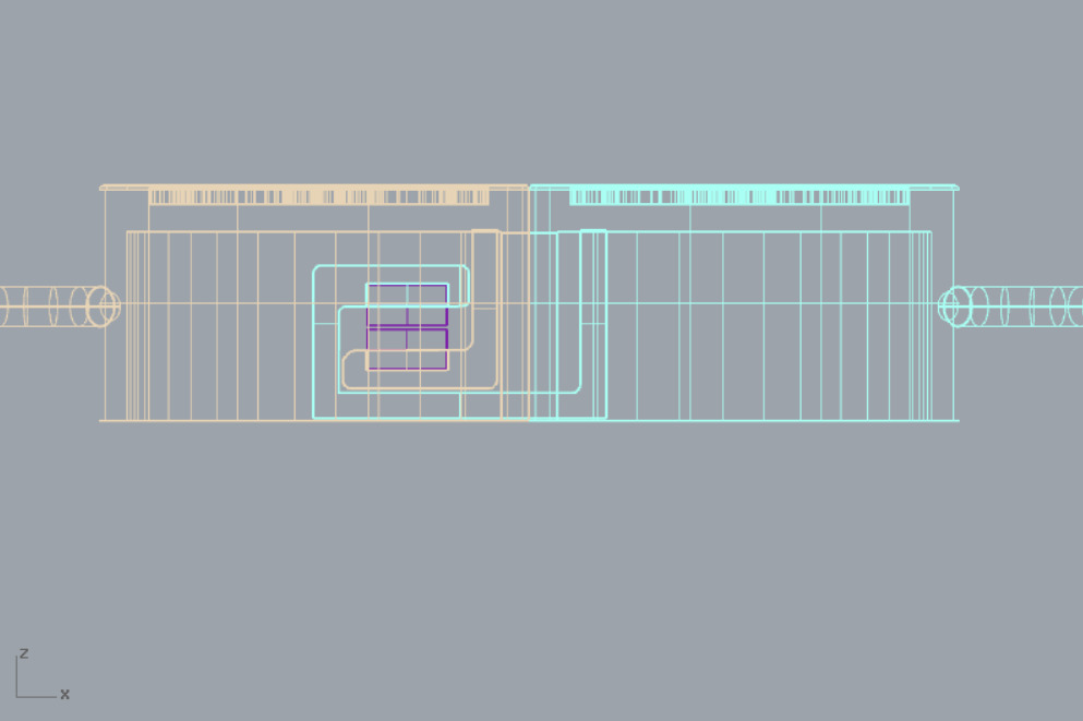 ArtDeco-Inspired Magnetic Clasp ornamental hidden lock mechanism 3D print model_4