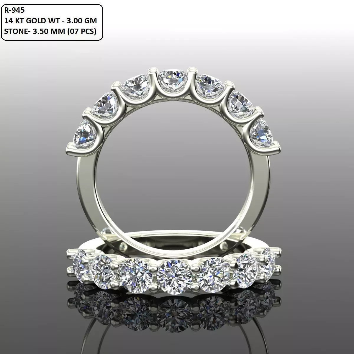 Band Ring 3D print model_0