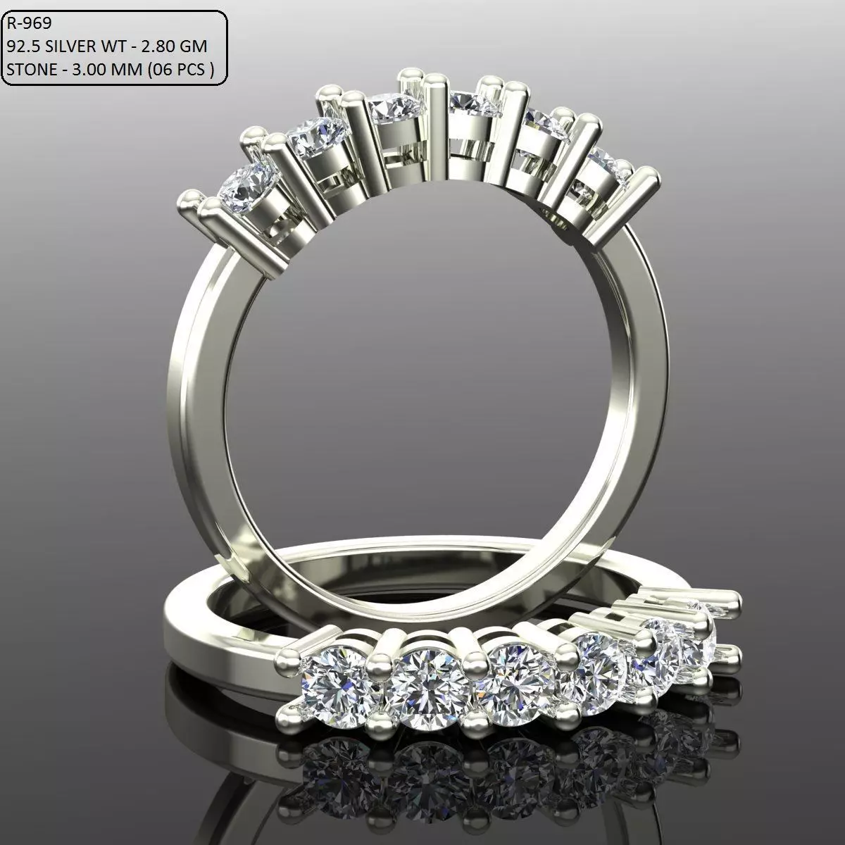 Band Ring 3D print model_0