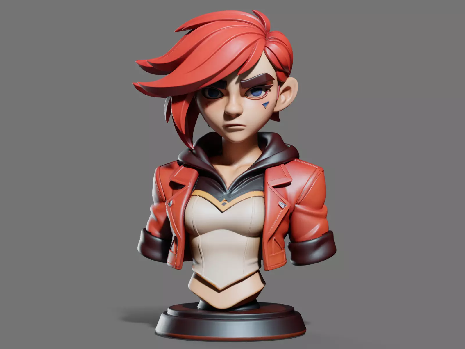Vi Bust 3D Print STL 3D print model_0
