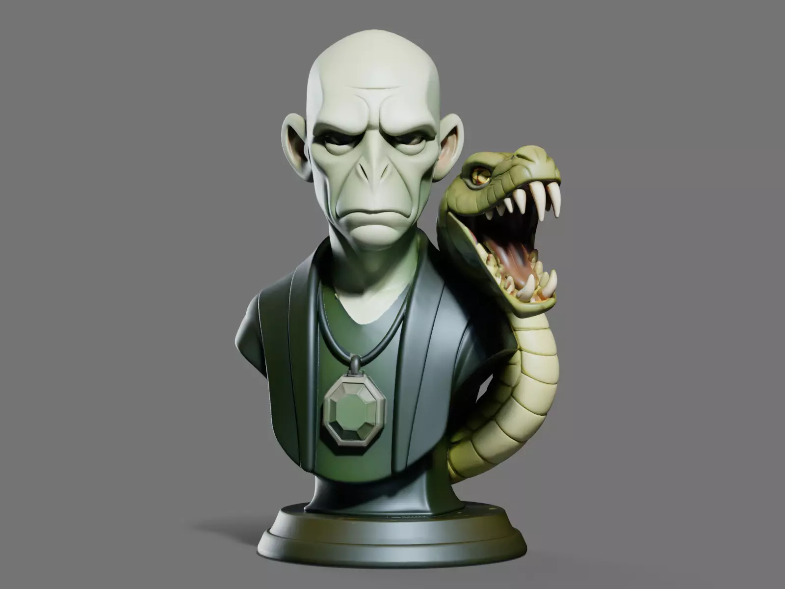 VOLDEMORT Bust 3D Print STL 3D print model_0