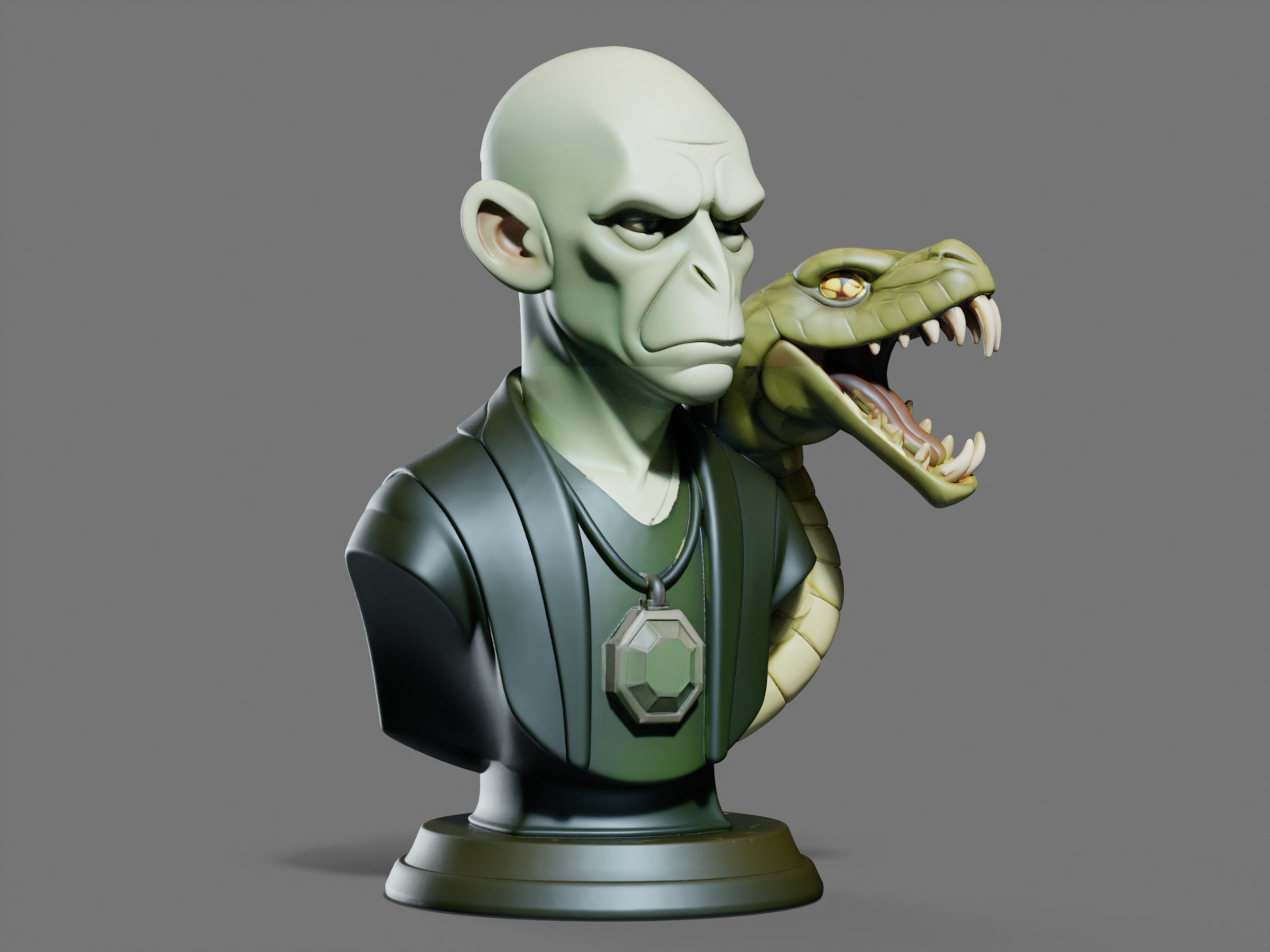VOLDEMORT Bust 3D Print STL 3D print model_1