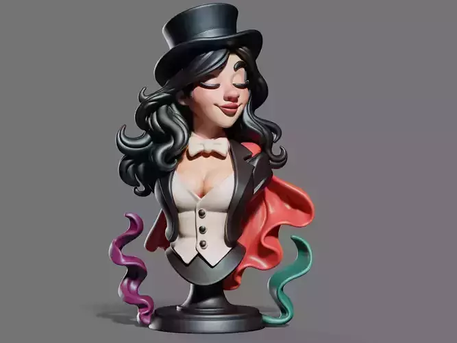 Zatanna Bust 3D Print STL 3D print model