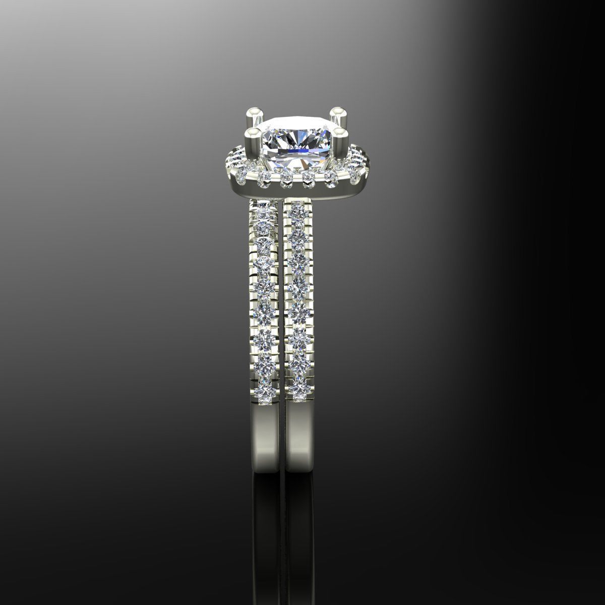 Solitaire Ring 3D print model_1