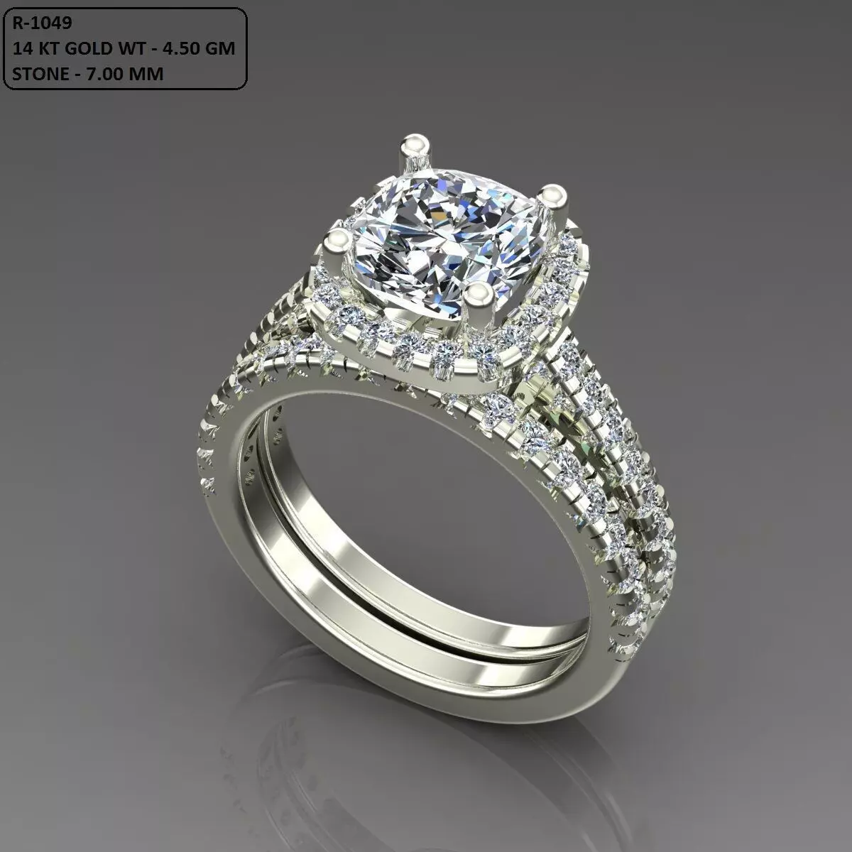 Solitaire Ring 3D print model_0