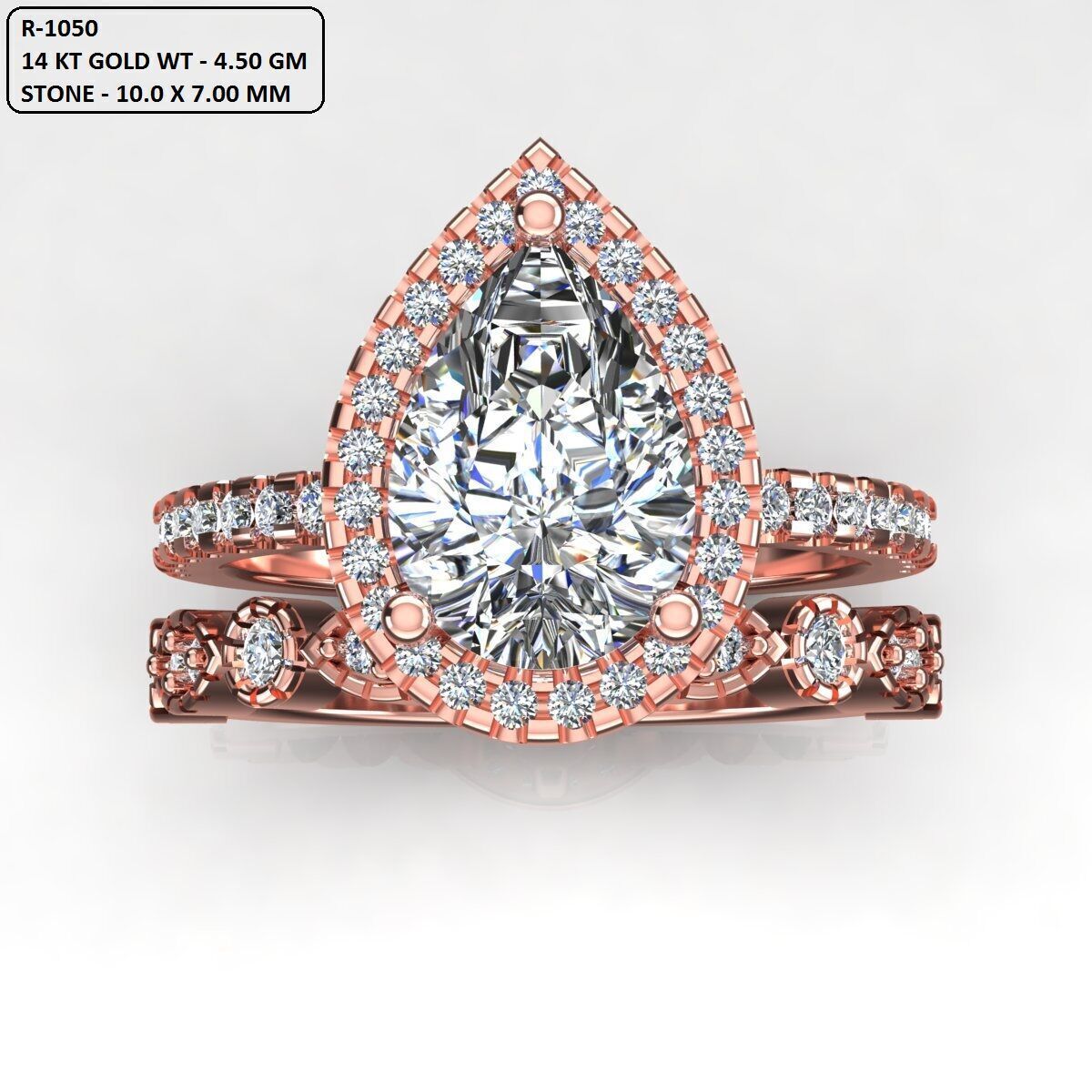 Solitaire Ring 3D print model_2