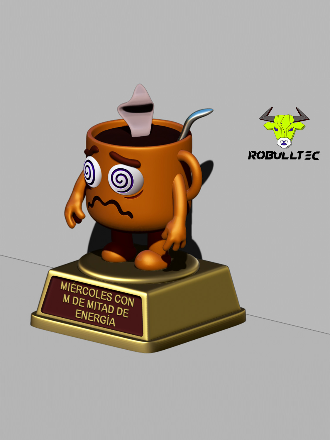 Trofeo taza del miercoles - Cupy Wednesday 3D print model_2
