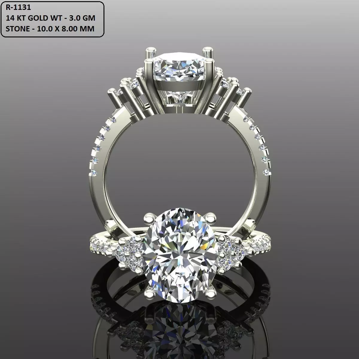 Solitaire Ring 3D print model_0